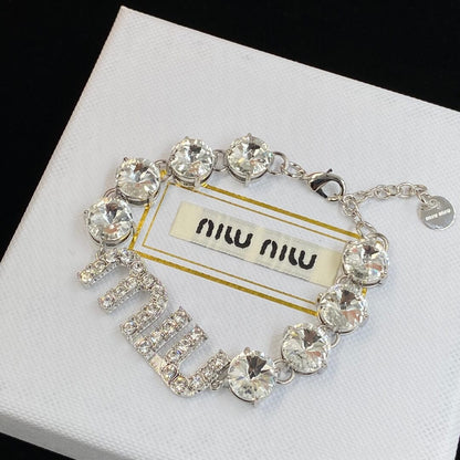 Elegant Diamond Chain Necklace & Bracelet Set