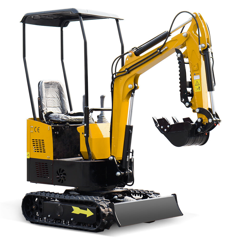 1 Ton Mini Excavator with 13.5 HP Gasoline Engine and Thumb Clip-MS10H