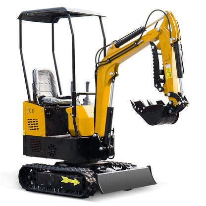1 Ton Mini Excavator with 13.5 HP Gasoline Engine and Thumb Clip-MS10H