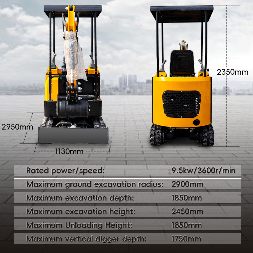 MS15 | 1.5-ton Mini Excavator for Sale, 13.5 HP Engine