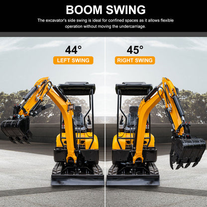 MS20PRO 2-Tons Mini Excavator, Kubota Diesel Engine,Hydraulic Pilot Excavator With Hydraulic Thumb, Side Swing For Sale
