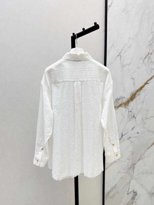 Lo 25ss jacquard buttons shirt