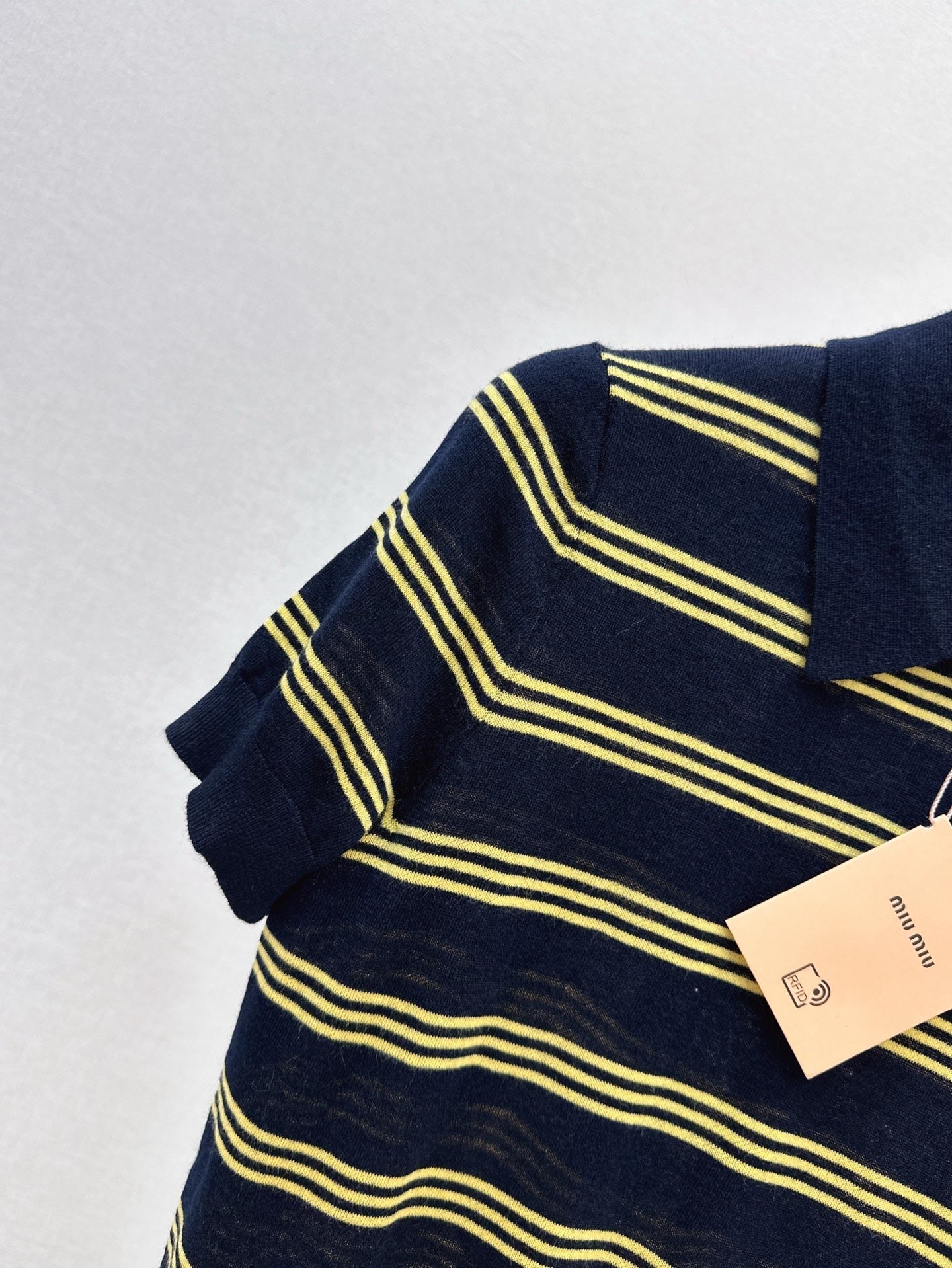 m 25ss knitted polo shirt