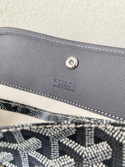 Goyard 2025 Saint Louis PM Tote Bag Grey Calfskin