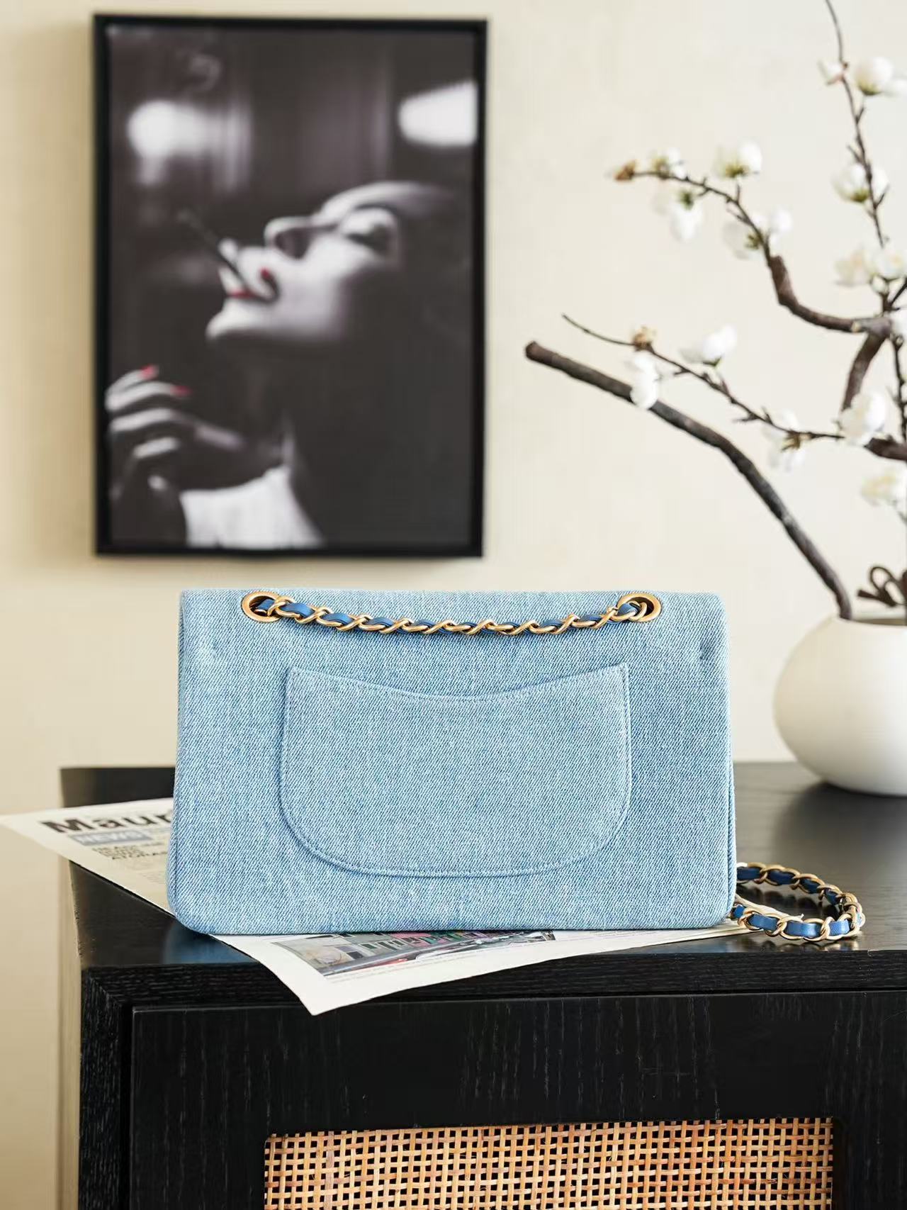 Chanel 2026 Classic 11.12 Bag 25.5cm Denim Leather