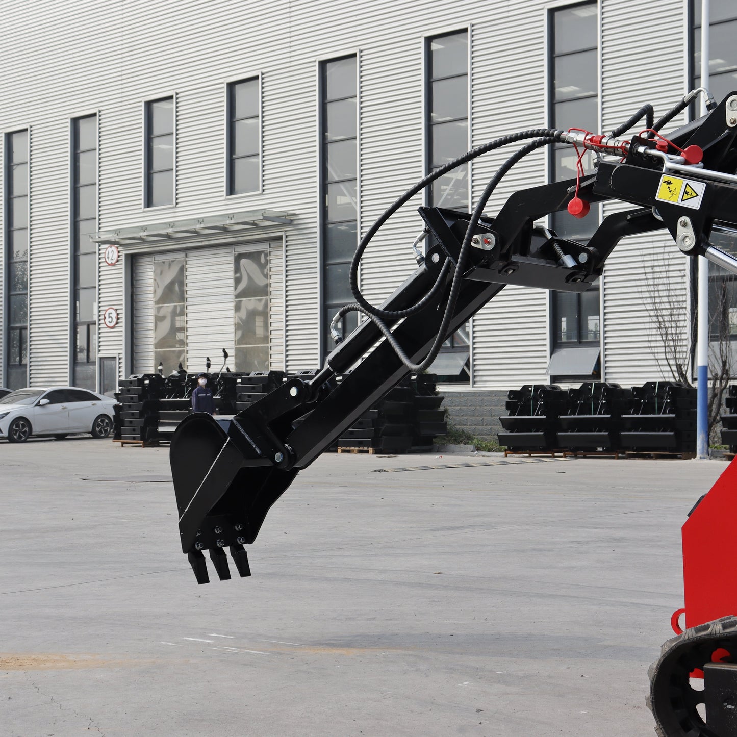 MMS Backhoe Fronthoe Attachment For MMS Skid Steer Loaders