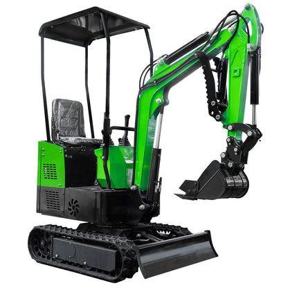 MS10 Pink Mini Excavator with Thumb Clamp, 1 Ton, Briggs & Stratton Engine, 13.5 HP