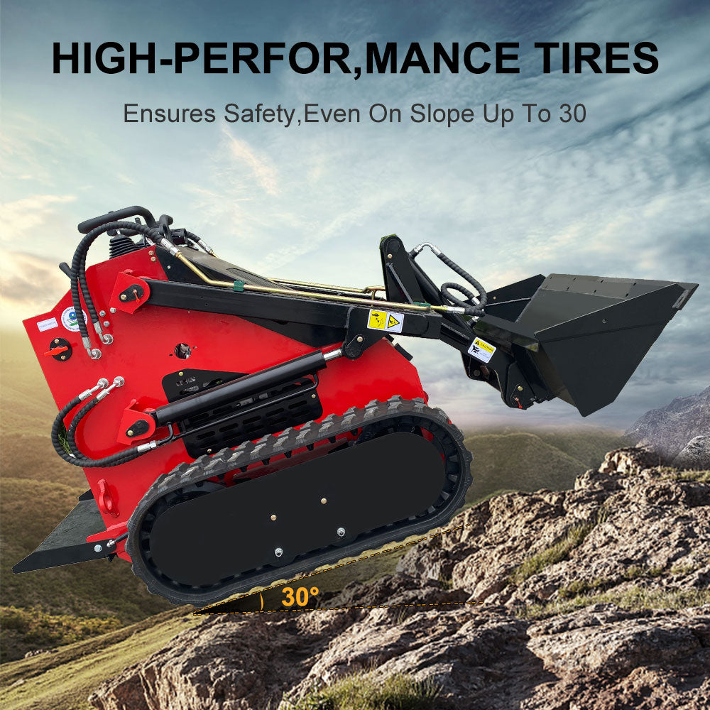 MS380 23 HP, 800 kg Stand-On Mini Skid Steer Loader for Sale