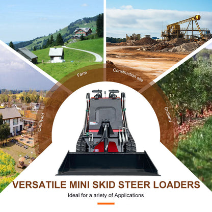 MS380 23 HP, 800 kg Stand-On Mini Skid Steer Loader for Sale