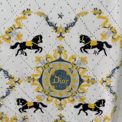Horse Pattern Knit Top