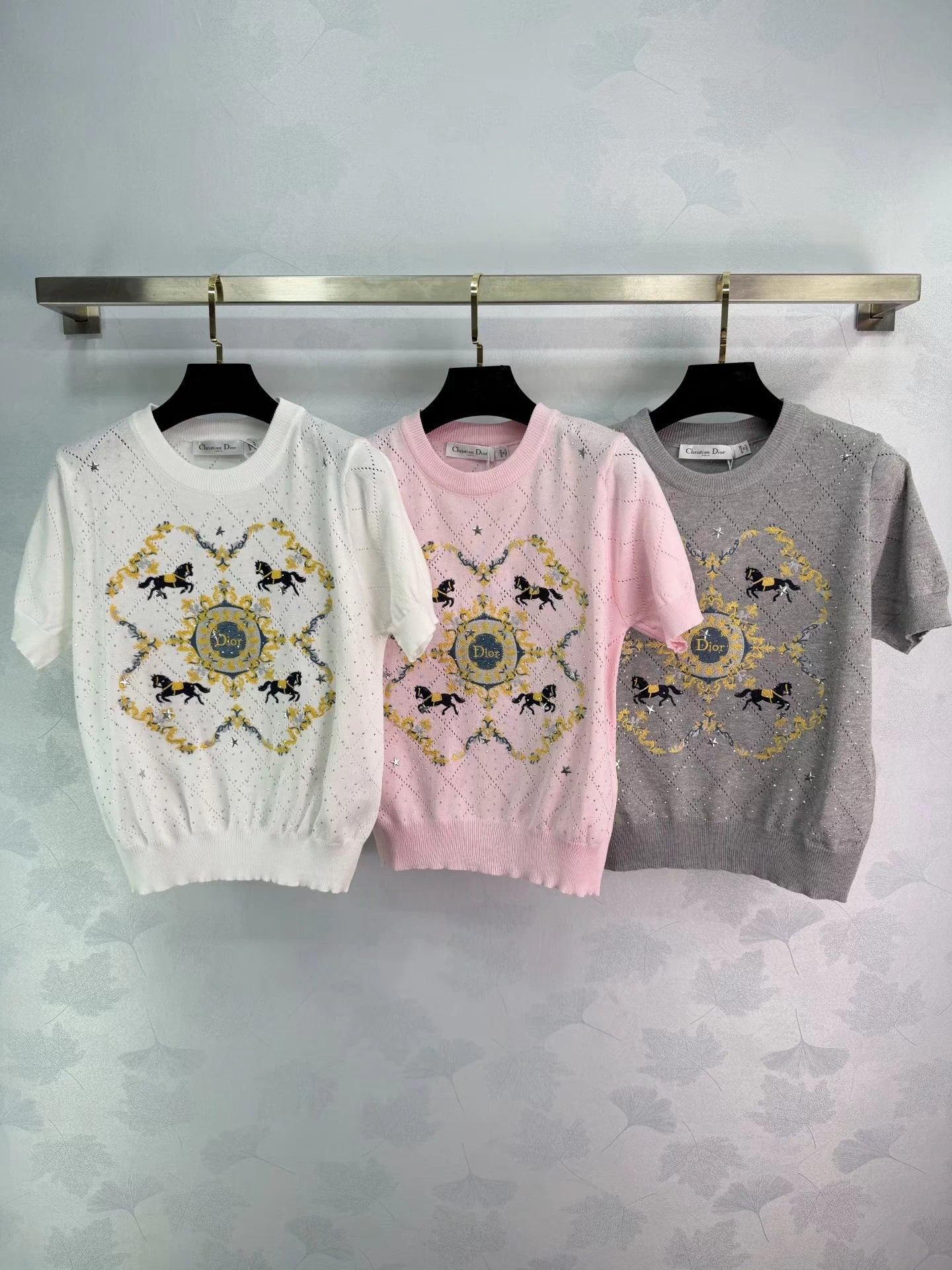 Horse Pattern Knit Top