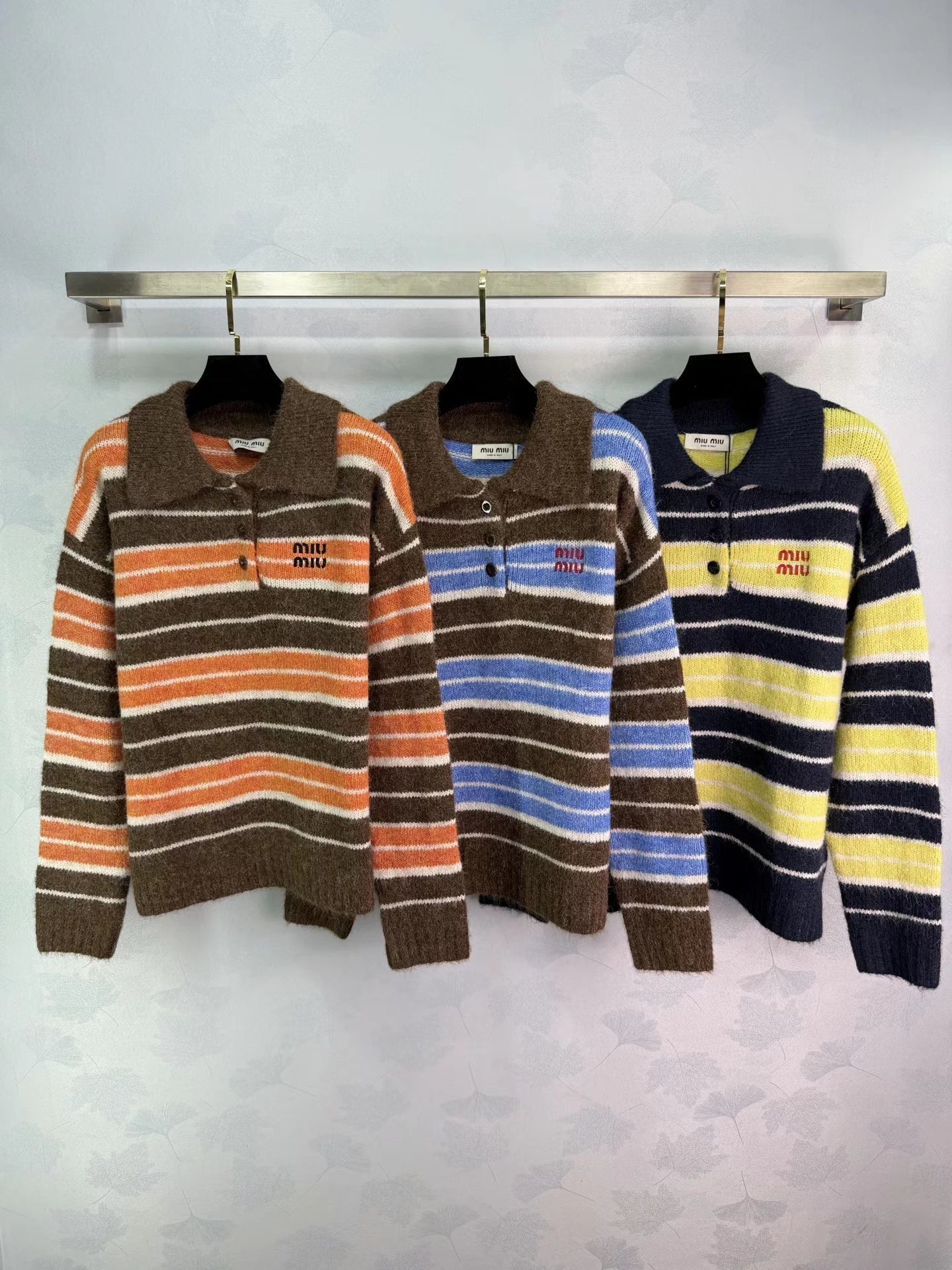Striped Polo Sweater
