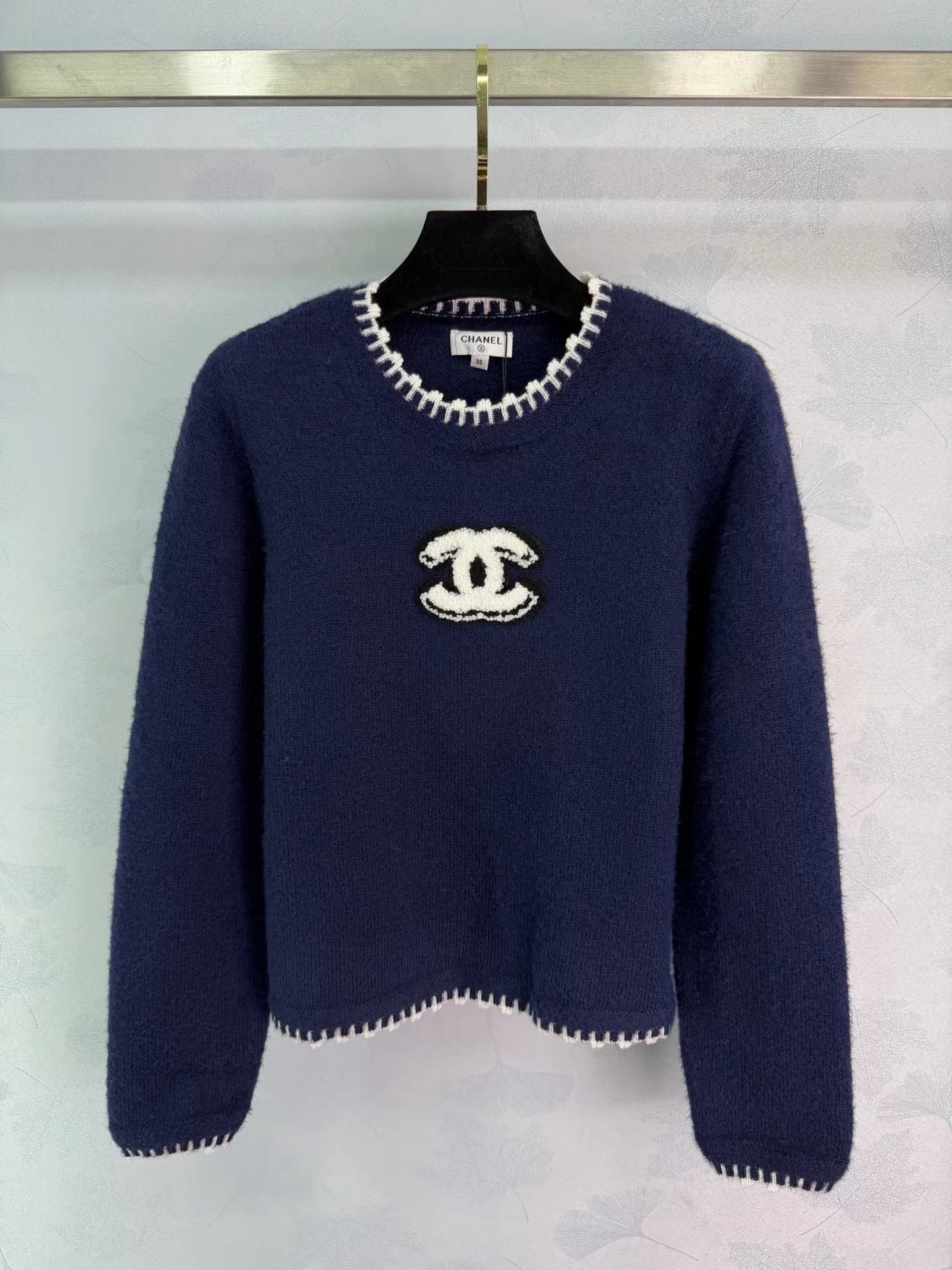 Color-blocked Knit Sweater