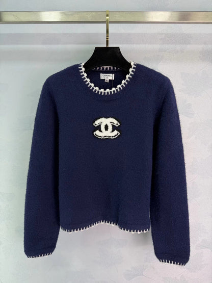 Color-blocked Knit Sweater