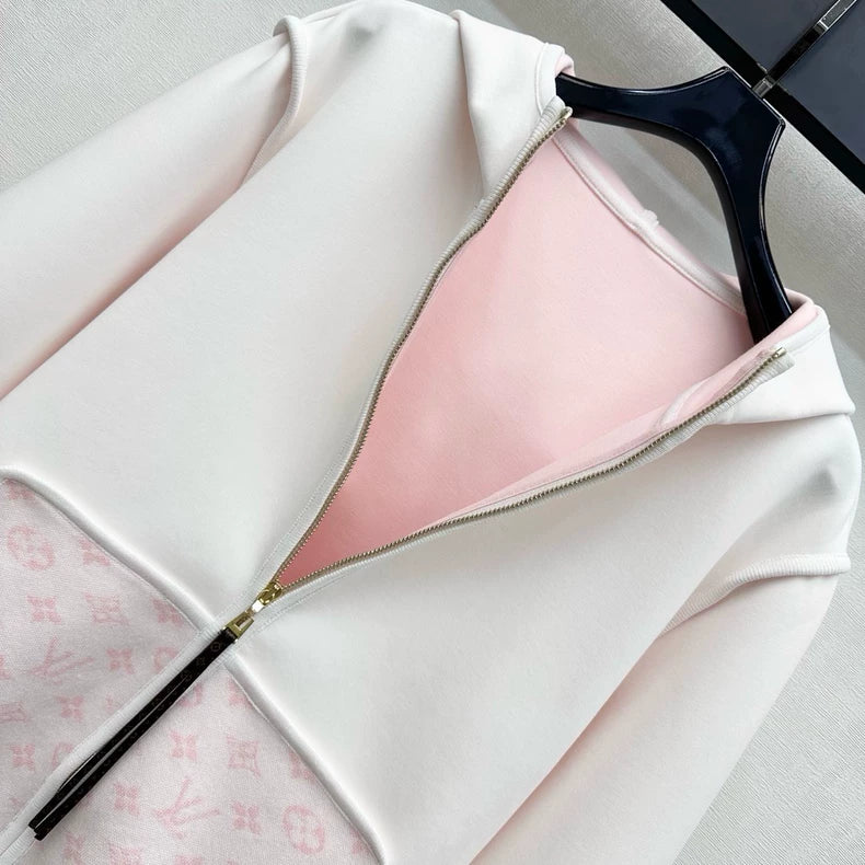 Louis Vuitton /26New Season Hooded Jacquard Jacket & Trousers Set