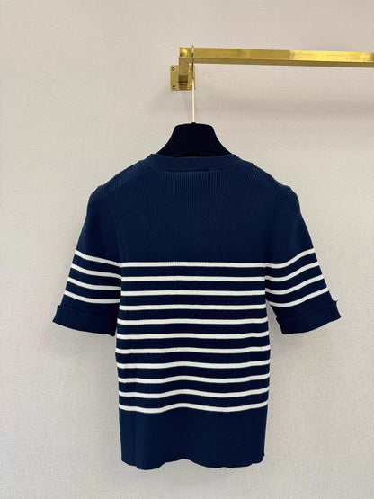 26ss Striped Knit T-Shirt