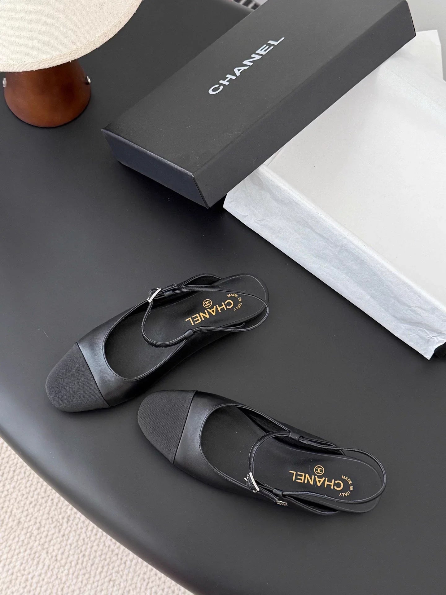 Mary Jane open-back flats