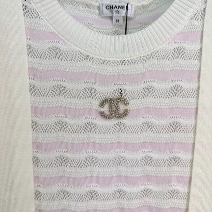26ss Wavy Striped Knit T-Shirt
