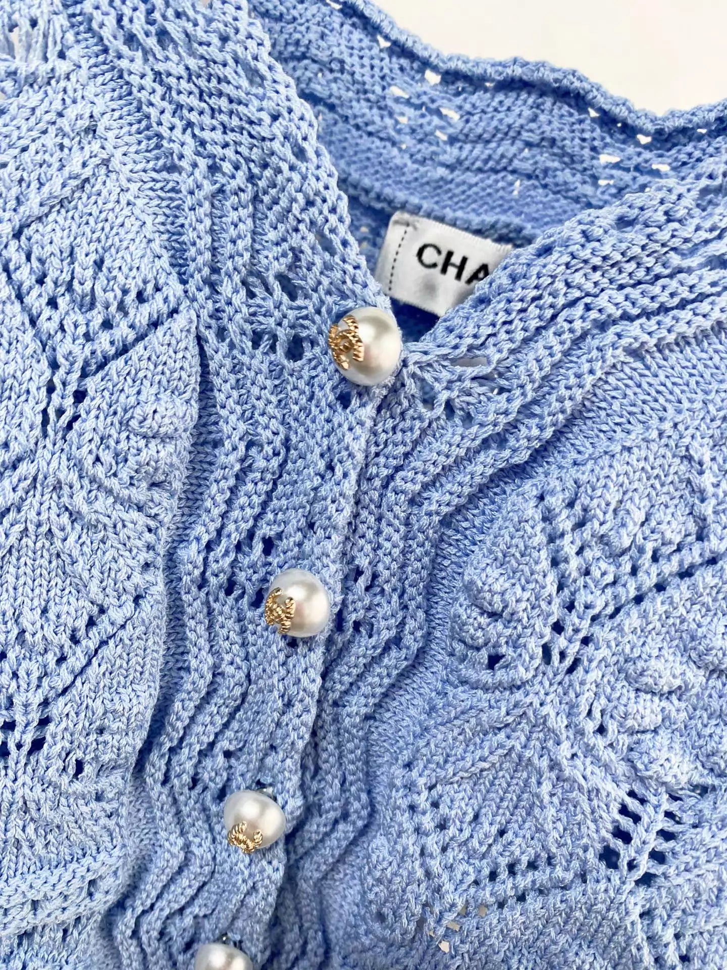 26ss Patterned openwork knitted vest