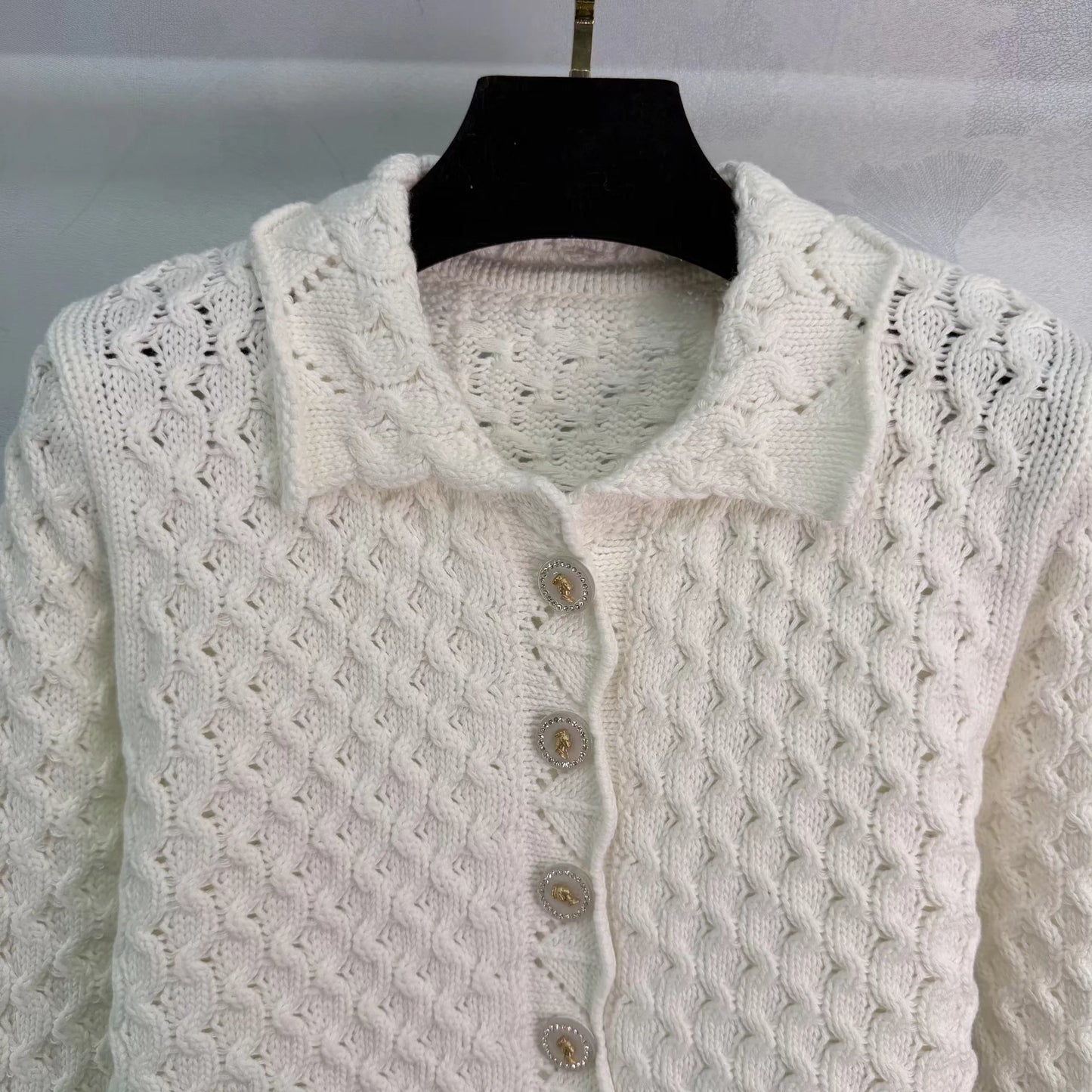 Openwork Knit Cardigan