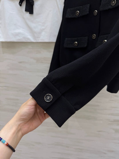 Wool twill soft woolen coat