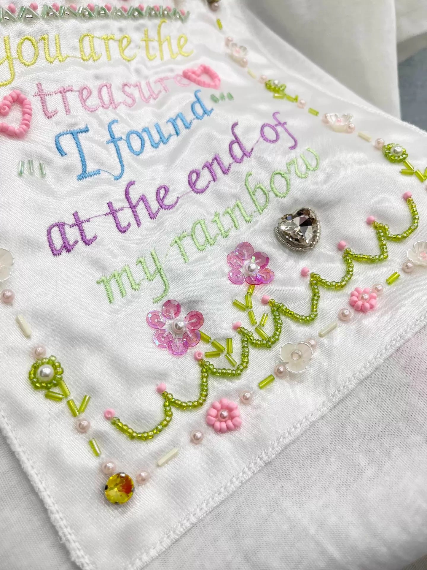 26ss Letter Embroidery T-Shirt