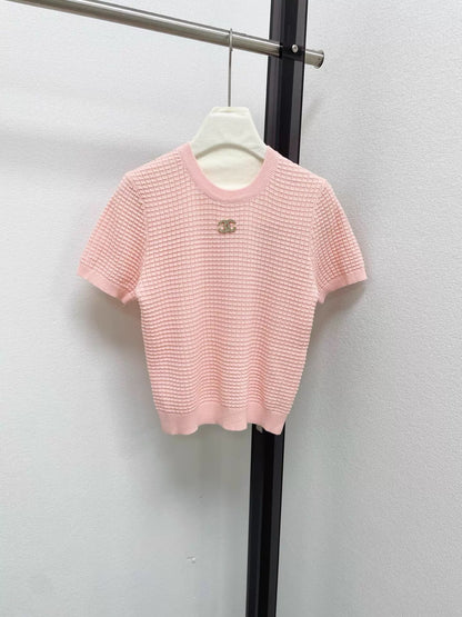 26ss Logo knitted T+shirt
