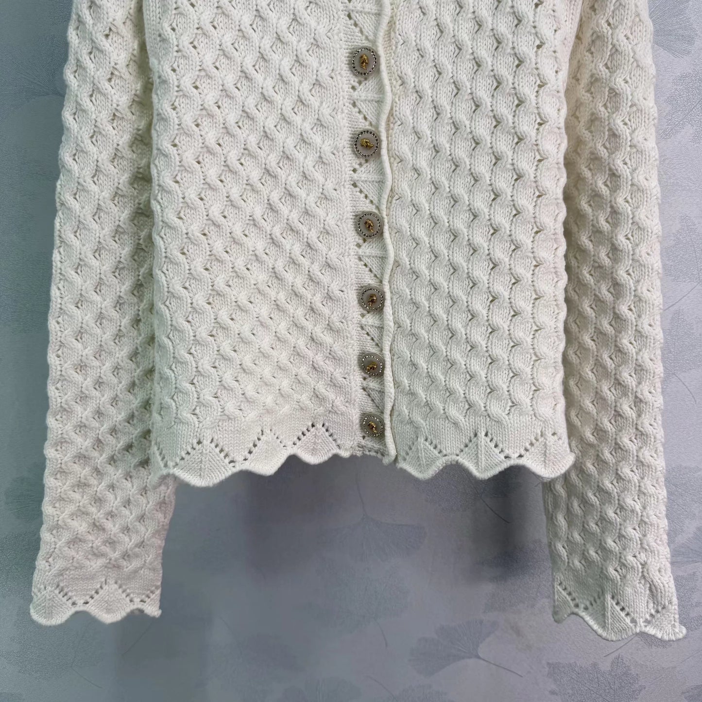Openwork Knit Cardigan