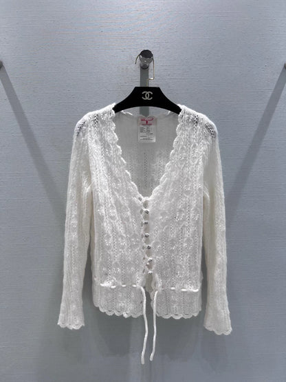 Openwork Knit Cardigan