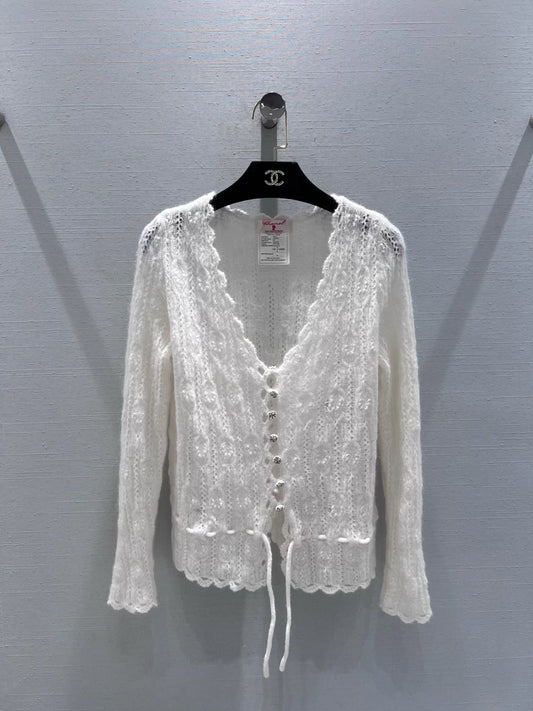 Openwork Knit Cardigan