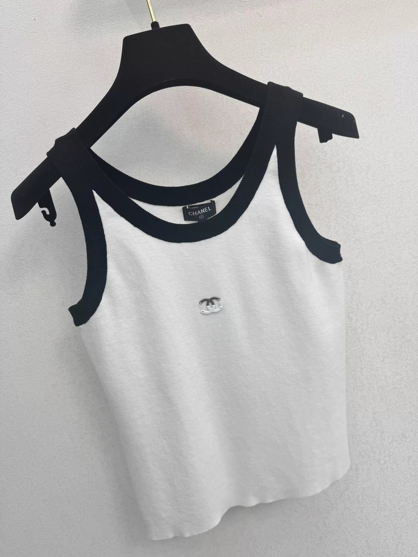 26ss Color-blocked Knitted Camisole