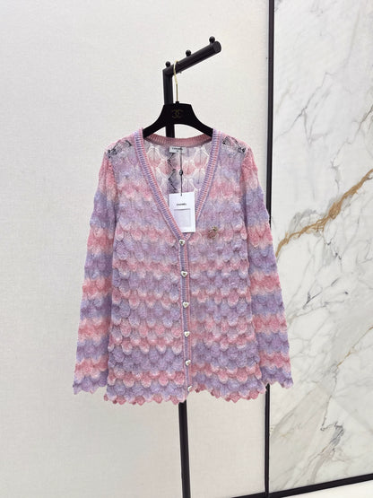 25fw Gradient Knitted Cardigan
