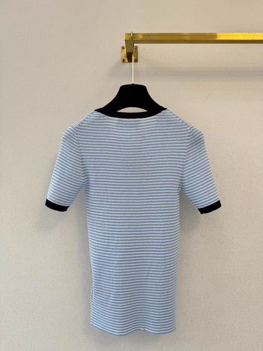 26ss Striped Knit T-Shirt