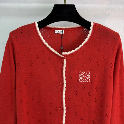 Color-blocked Knit Cardigan