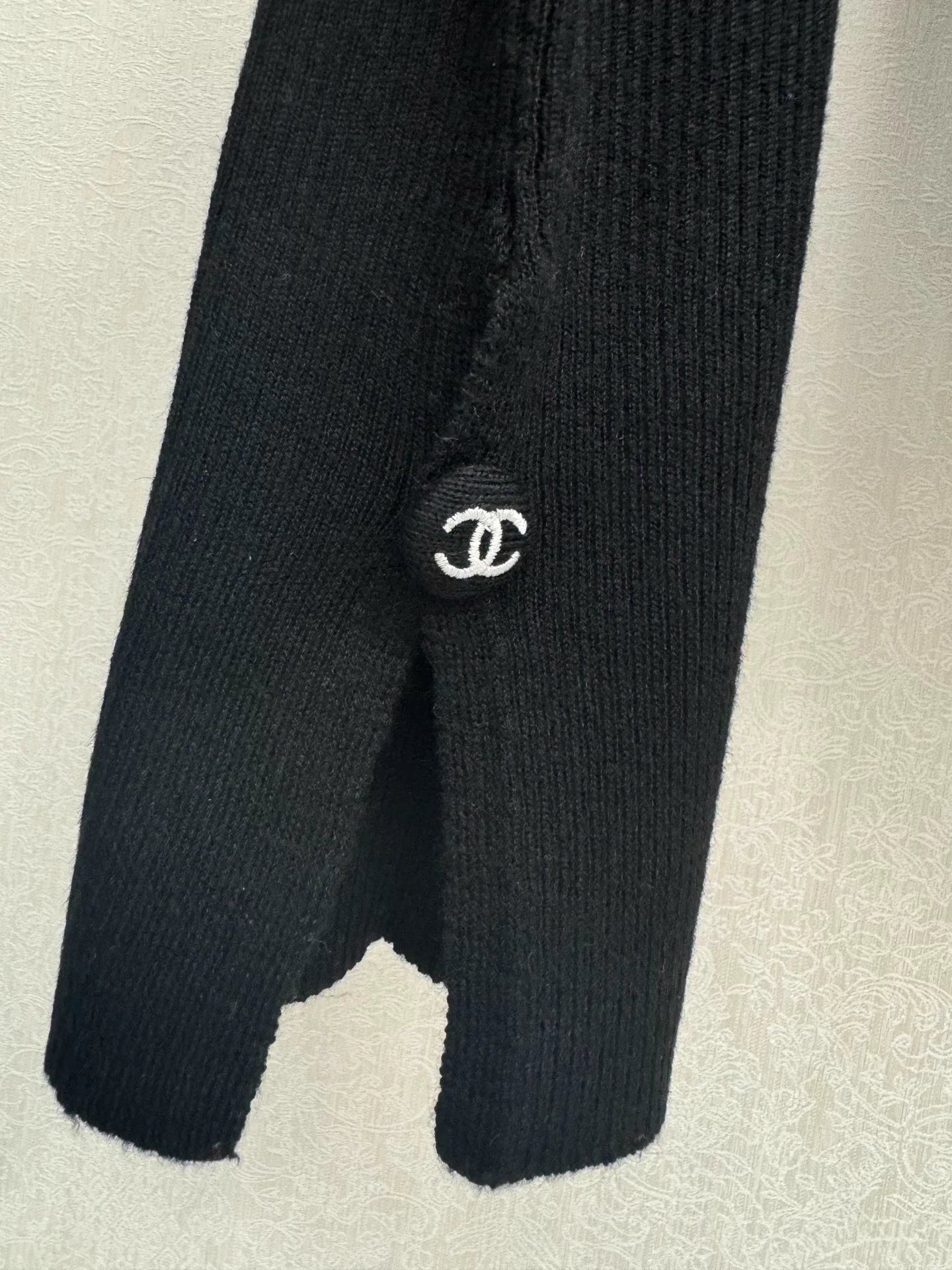 High-neck knit base layer top
