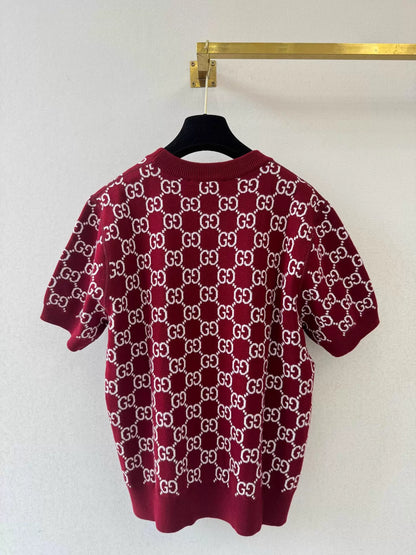 26ss G Jacquard Knit T-Shirt
