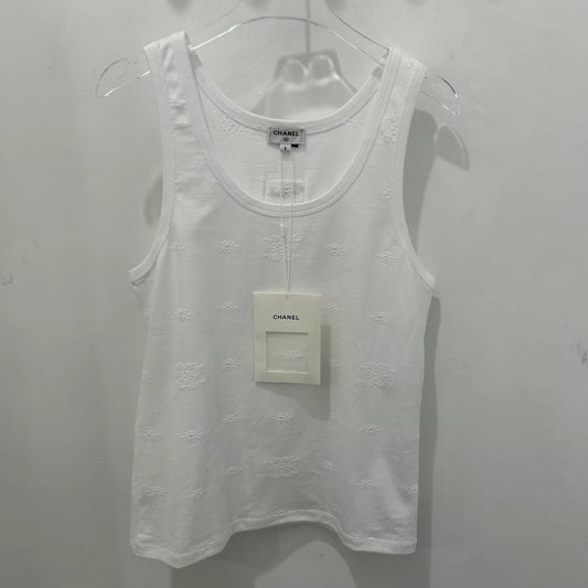 Openwork Floral Embroidery Vest