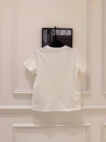 26ss Letter Beaded T-Shirt