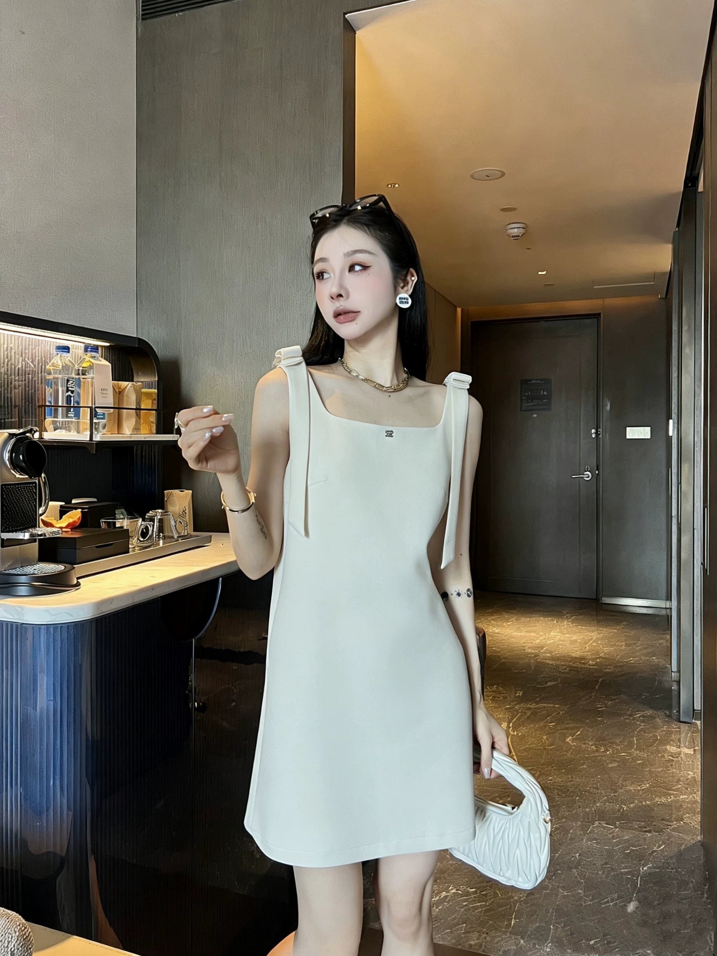 26ss Bowknot Vest Dress