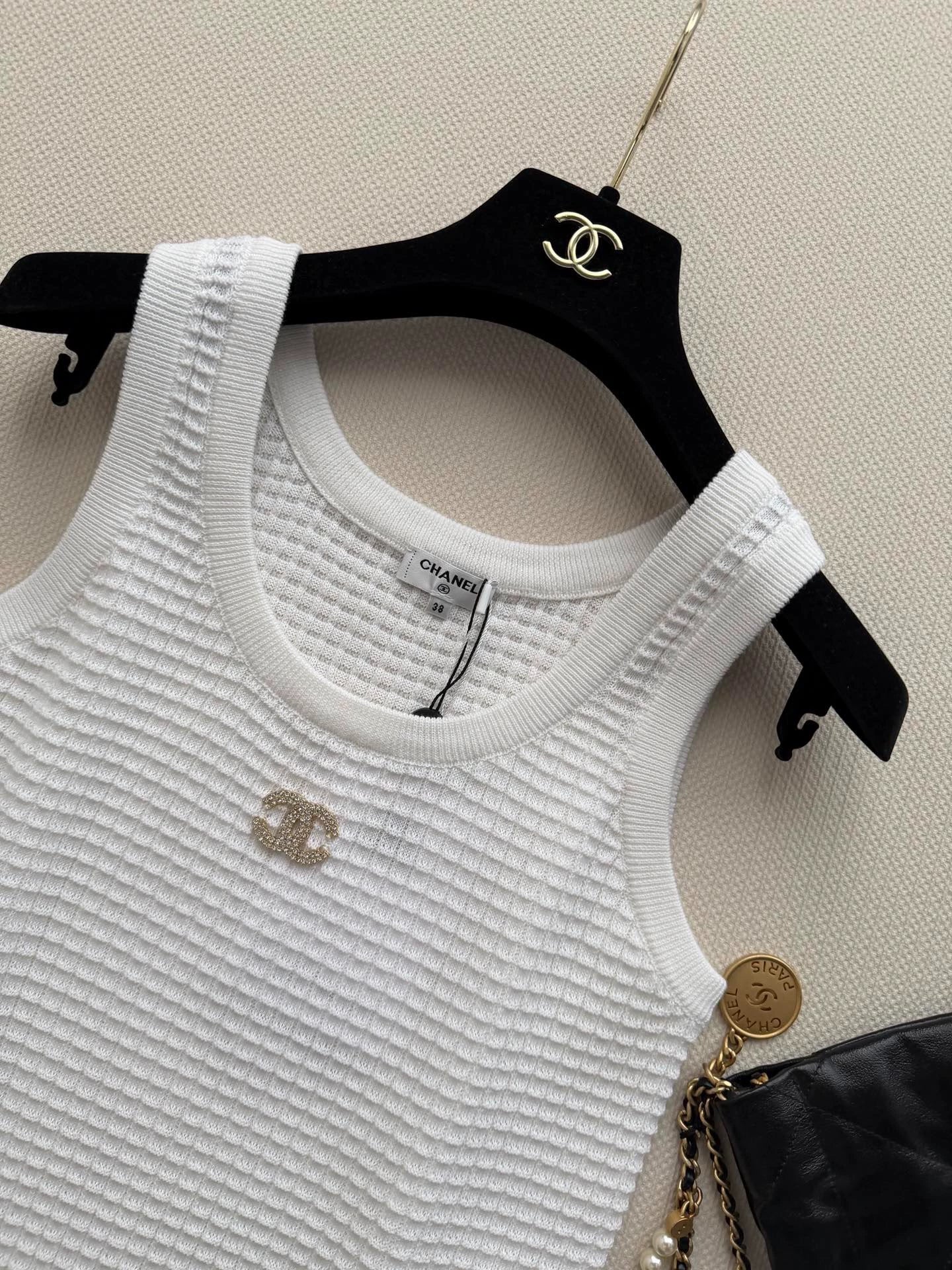 26ss Logo knitted vest