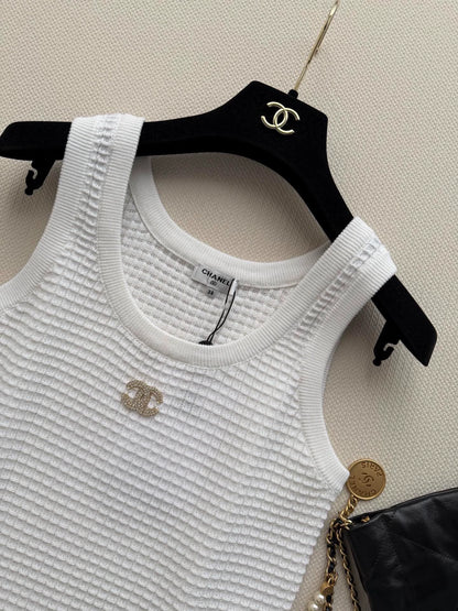 26ss Logo knitted vest