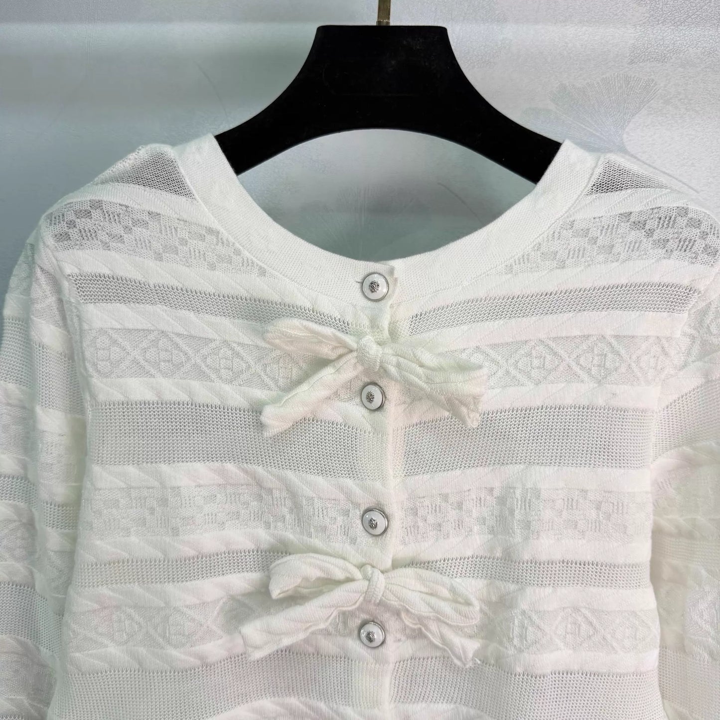 26ss Openwork Knit Cardigan