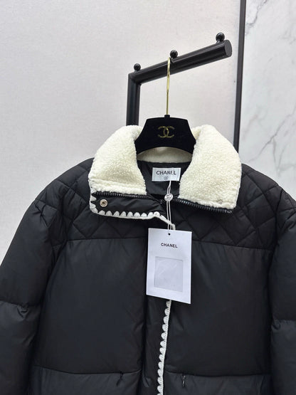 Standing collar down jacket