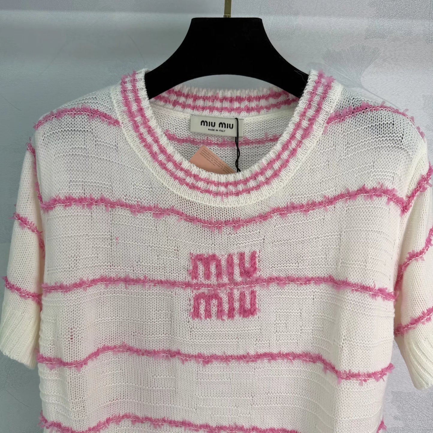 Striped Knit Short-Sleeve T-Shirt