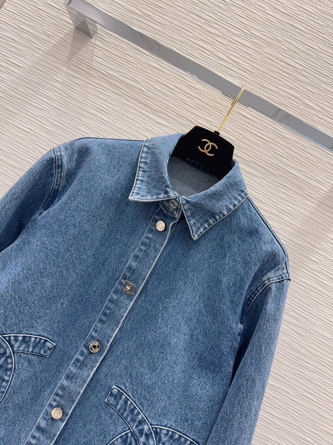 26New Logo Long Sleeve Denim Shirt