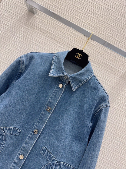 26New Logo Long Sleeve Denim Shirt