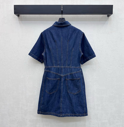 Fendi/26New ArrivalPaneled Denim Dress
