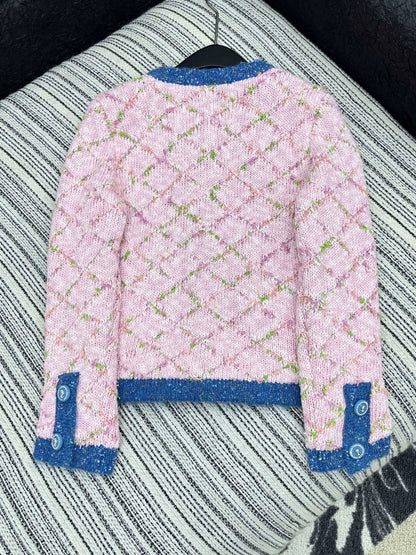 25fw Color blocking pocket cardigan