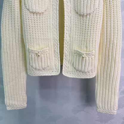 round neck cardigan