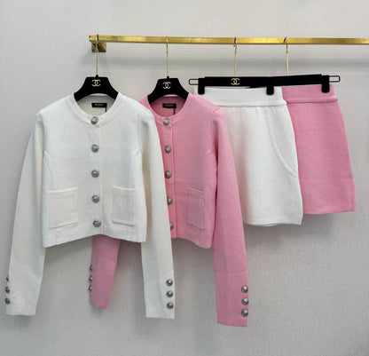 Short Jacket + Skirt Set